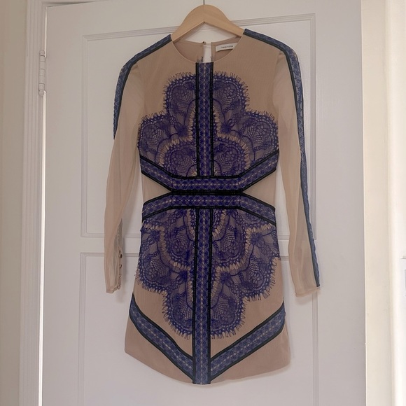 Three Floor China Blue Dress in Medium - Picture 4 of 16